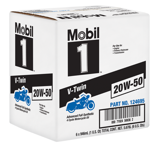 Mobil 1 V-Twin Motcycle 20w-50 Product Image